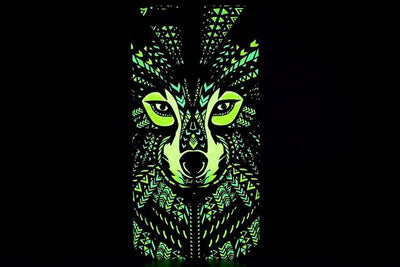 Glow-In-The-Dark Animals Pattern Hard Back Phone Case For iPhone se 5s 6 6s