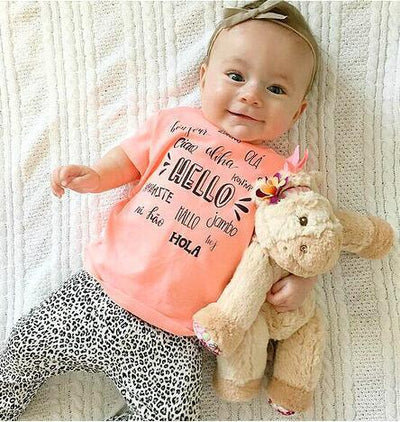 T-shirt pants baby clothing sets