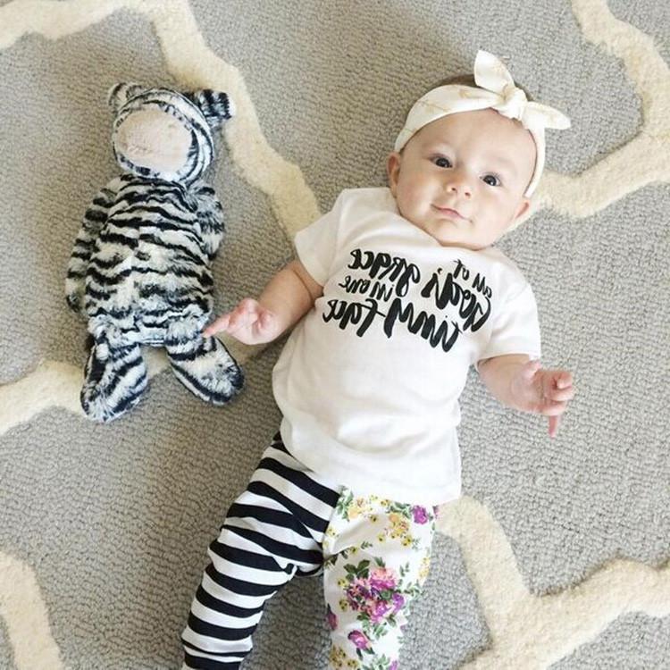 T-shirt pants baby clothing sets