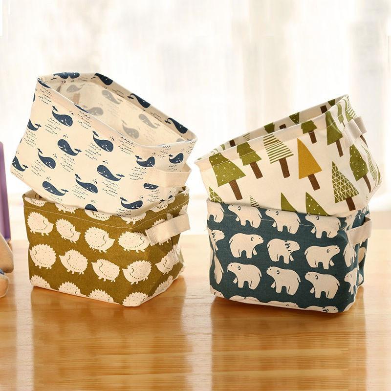 Cute Linen Storage Box Holder