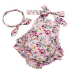 Floral Baby Girl Romper & Headband