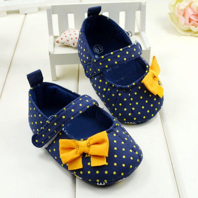 Baby Girl Soft Blue Mary Jane Shoes