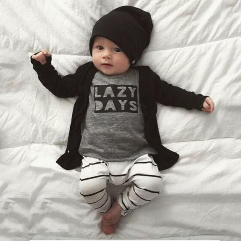 Baby 'Lazy Days' Shirt & Pant Set
