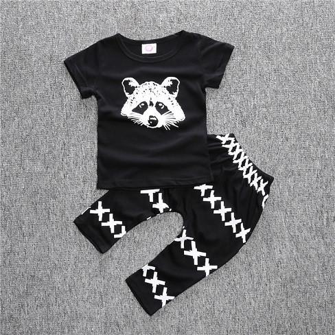 T-shirt pants baby clothing sets