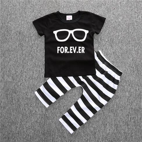T-shirt pants baby clothing sets