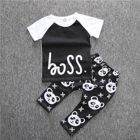 T-shirt pants baby clothing sets