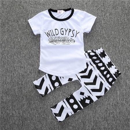 T-shirt pants baby clothing sets