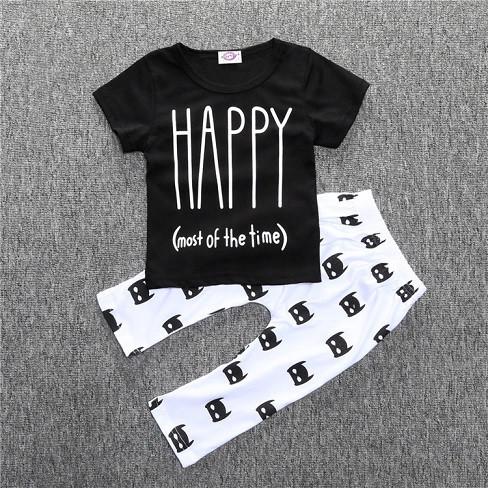 T-shirt pants baby clothing sets