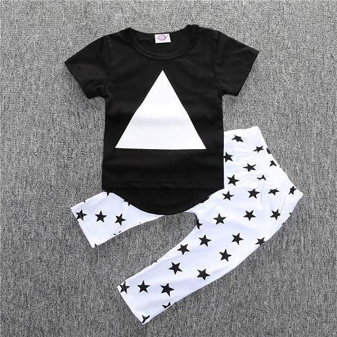T-shirt pants baby clothing sets