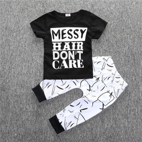 T-shirt pants baby clothing sets