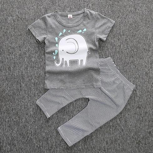 T-shirt pants baby clothing sets