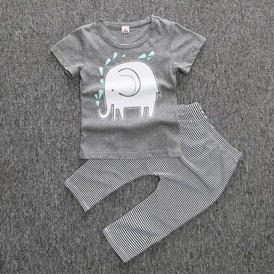 T-shirt pants baby clothing sets