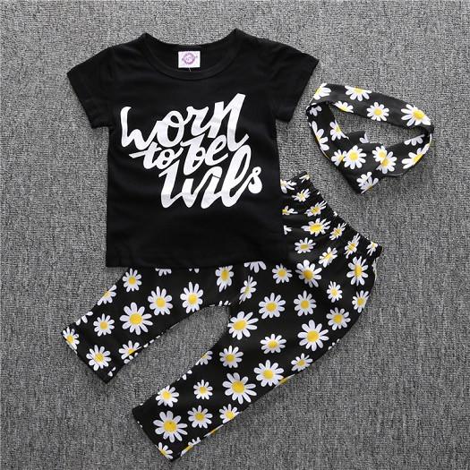 T-shirt pants baby clothing sets