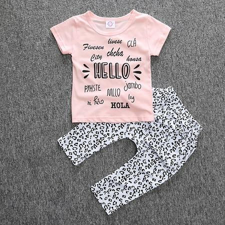 T-shirt pants baby clothing sets
