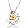 I Love You To The Moon And Back Silver Necklace