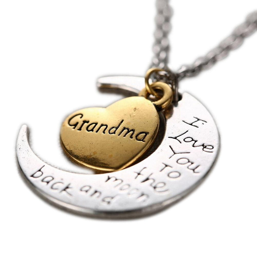 I Love You To The Moon And Back Silver Necklace