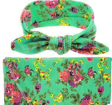 swaddle blanket and headband set