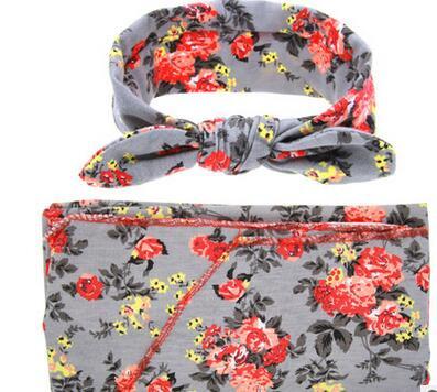 swaddle blanket and headband set