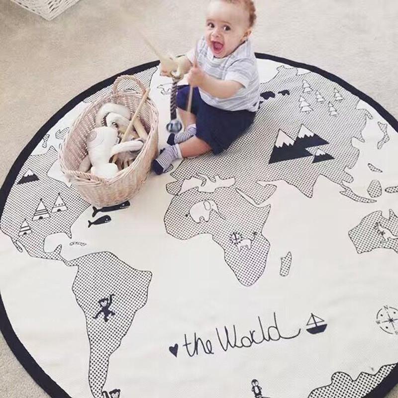 Play Mat Round World Adventures Carpet Room Decoration