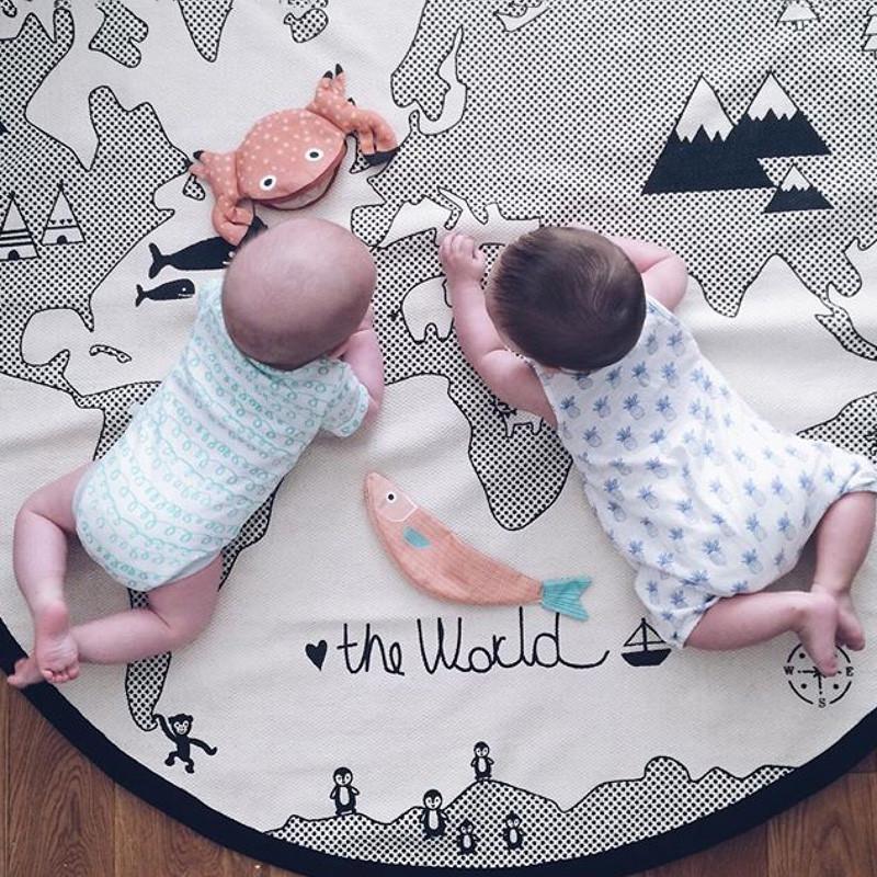 Play Mat Round World Adventures Carpet Room Decoration