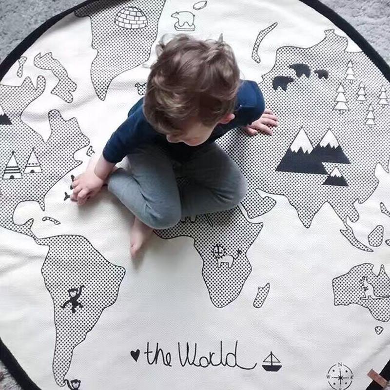 Play Mat Round World Adventures Carpet Room Decoration