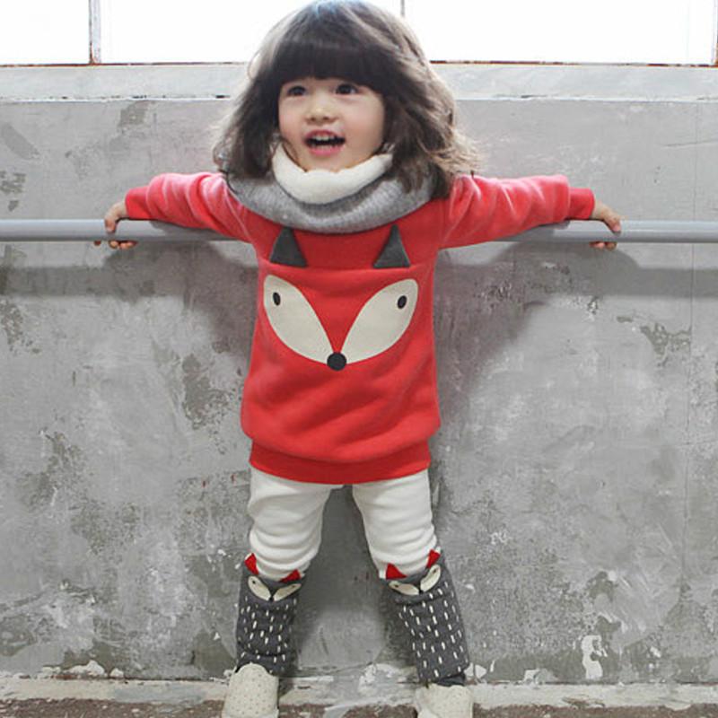 Girls Fox Sweater & Leggings