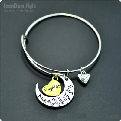 I Love You To The Moon And Back Silver Necklace