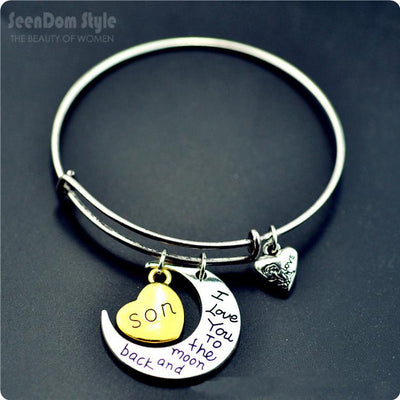 I Love You To The Moon And Back Silver Necklace