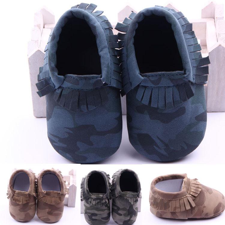 Baby Boy Camouflage Moccasins