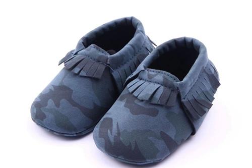 Baby Boy Camouflage Moccasins