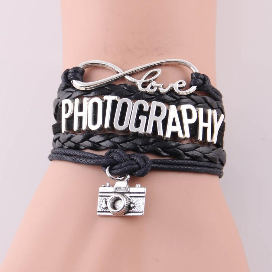 Infinity Love PHOTOGRAPHY Leather Bracelet