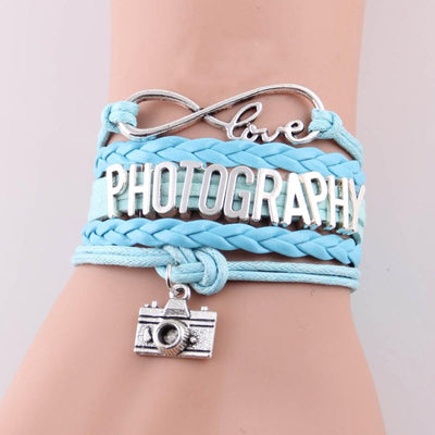 Infinity Love PHOTOGRAPHY Leather Bracelet