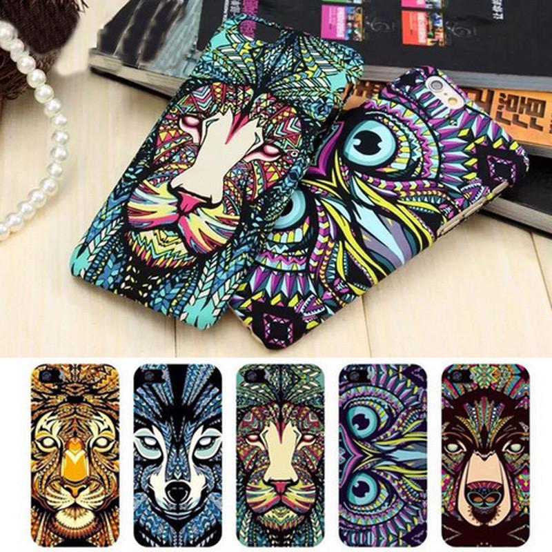 Glow-In-The-Dark Animals Pattern Hard Back Phone Case For iPhone se 5s 6 6s