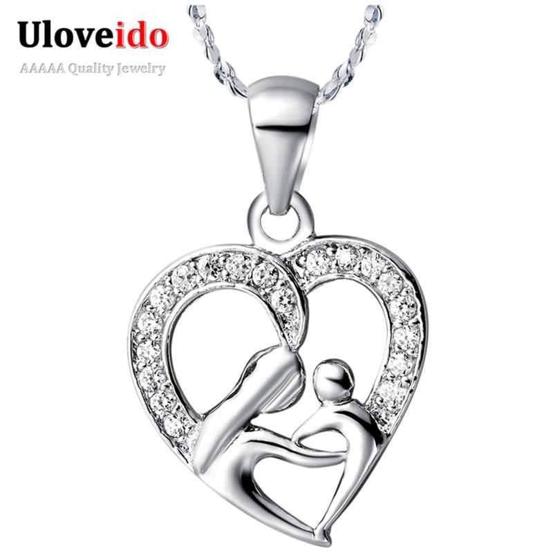 Mom & Baby Heart Necklace