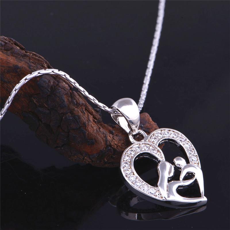 Mom & Baby Heart Necklace