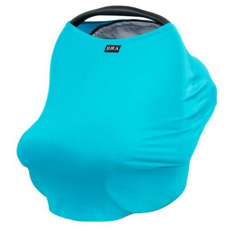 Solid Color Baby Car Seat Cover Canopy and Nursing Cover