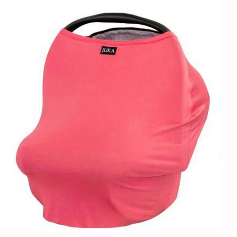 Solid Color Baby Car Seat Cover Canopy and Nursing Cover