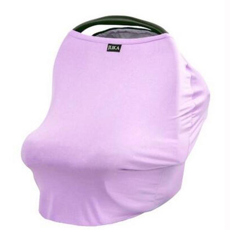 Solid Color Baby Car Seat Cover Canopy and Nursing Cover