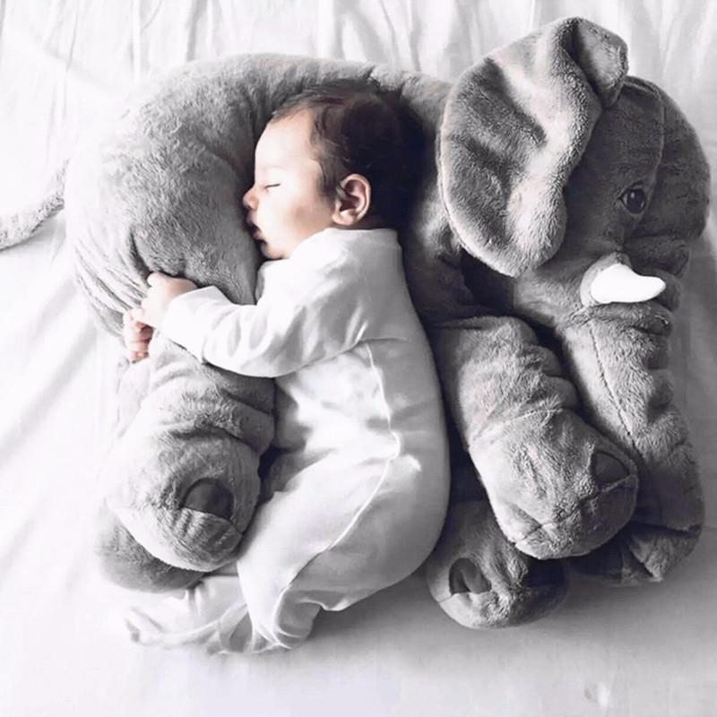 Soft Baby Elephant Plush Pillow