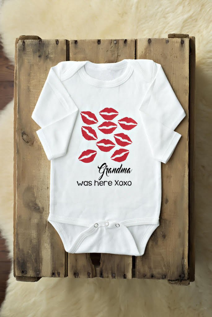 Baby Rompers Long Sleeve "Grandma Was Here"