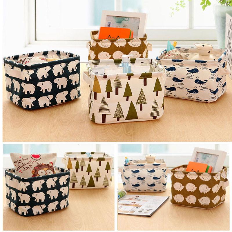 Cute Linen Storage Box Holder