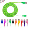 3ft/6ft Nylon Braided Micro USB Cable For Samsung Galaxy Cell phones