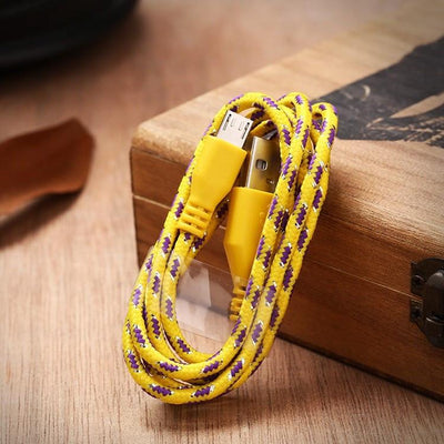 3ft/6ft Nylon Braided Micro USB Cable For Samsung Galaxy Cell phones