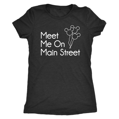 Meet Me On Main Street Ladies & Men's Tshirt