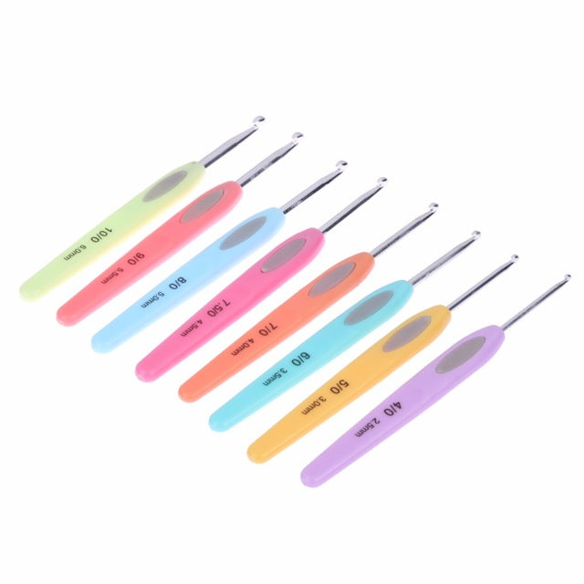 LED Crochet Hook Set (8pcs)