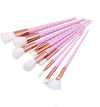 10pc Unicorn Maekup Brushes