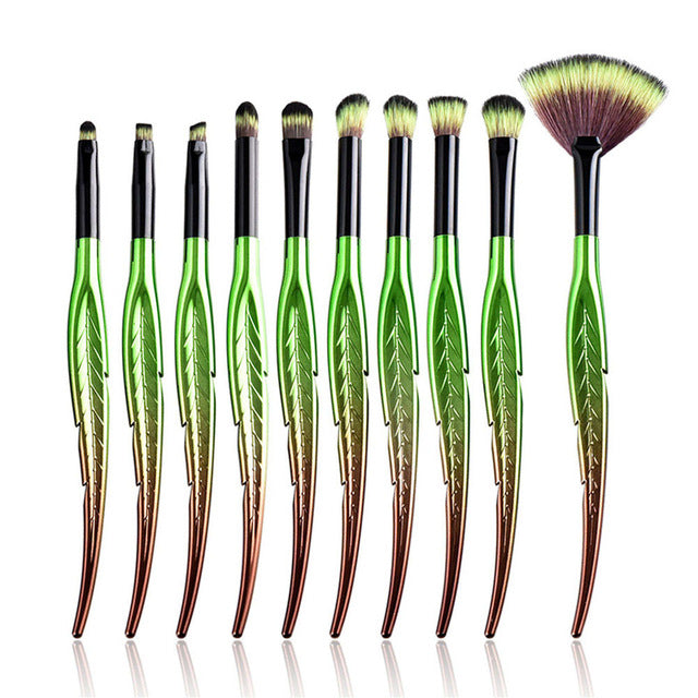 Leaf Makeup Brush Set