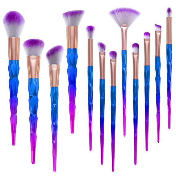 12pc Unicorn Makeup Brush Set