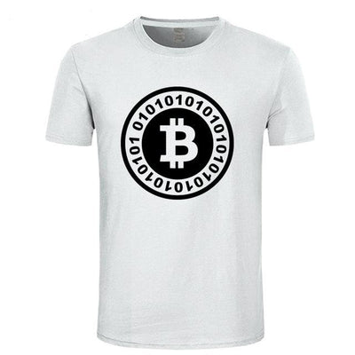 Bitcoin Logo Binary T-Shirt