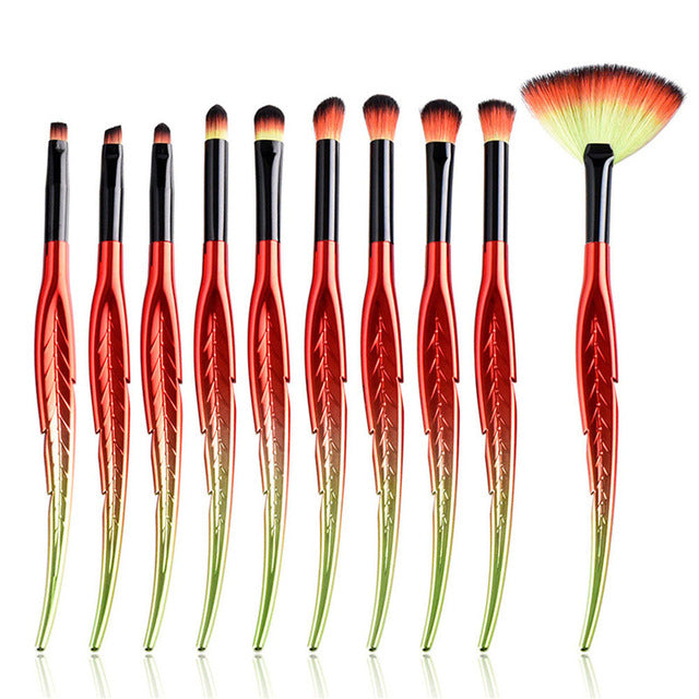 Leaf Makeup Brush Set